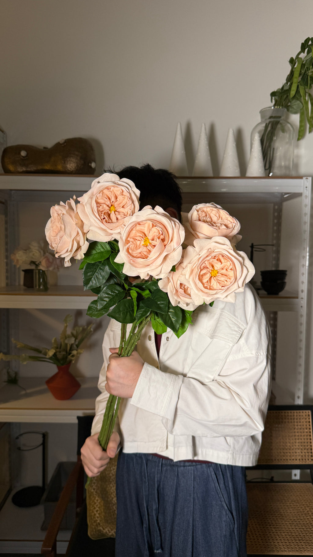 Real-touch David Austin Rose